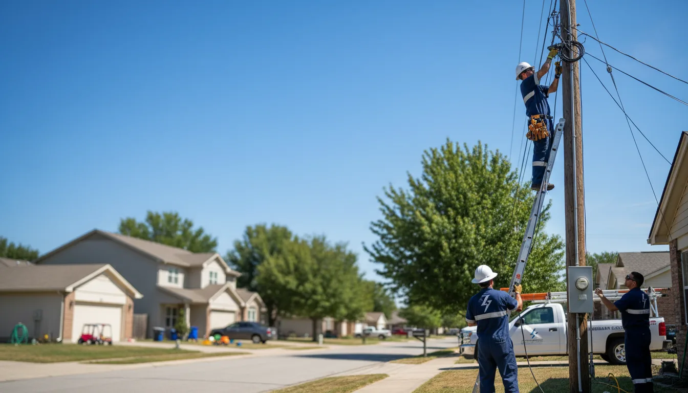 Residential electrician providing installation services in New Augusta, MS